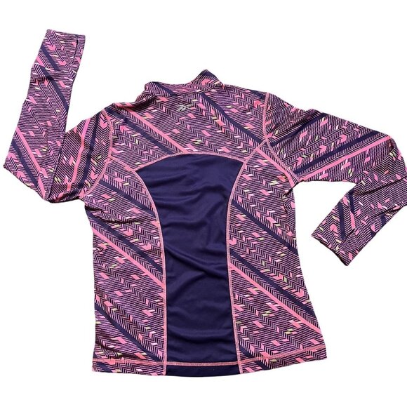 Reebok women's multicolor pullover size Large, zip neck, long sleeve - Picture 3 of 10